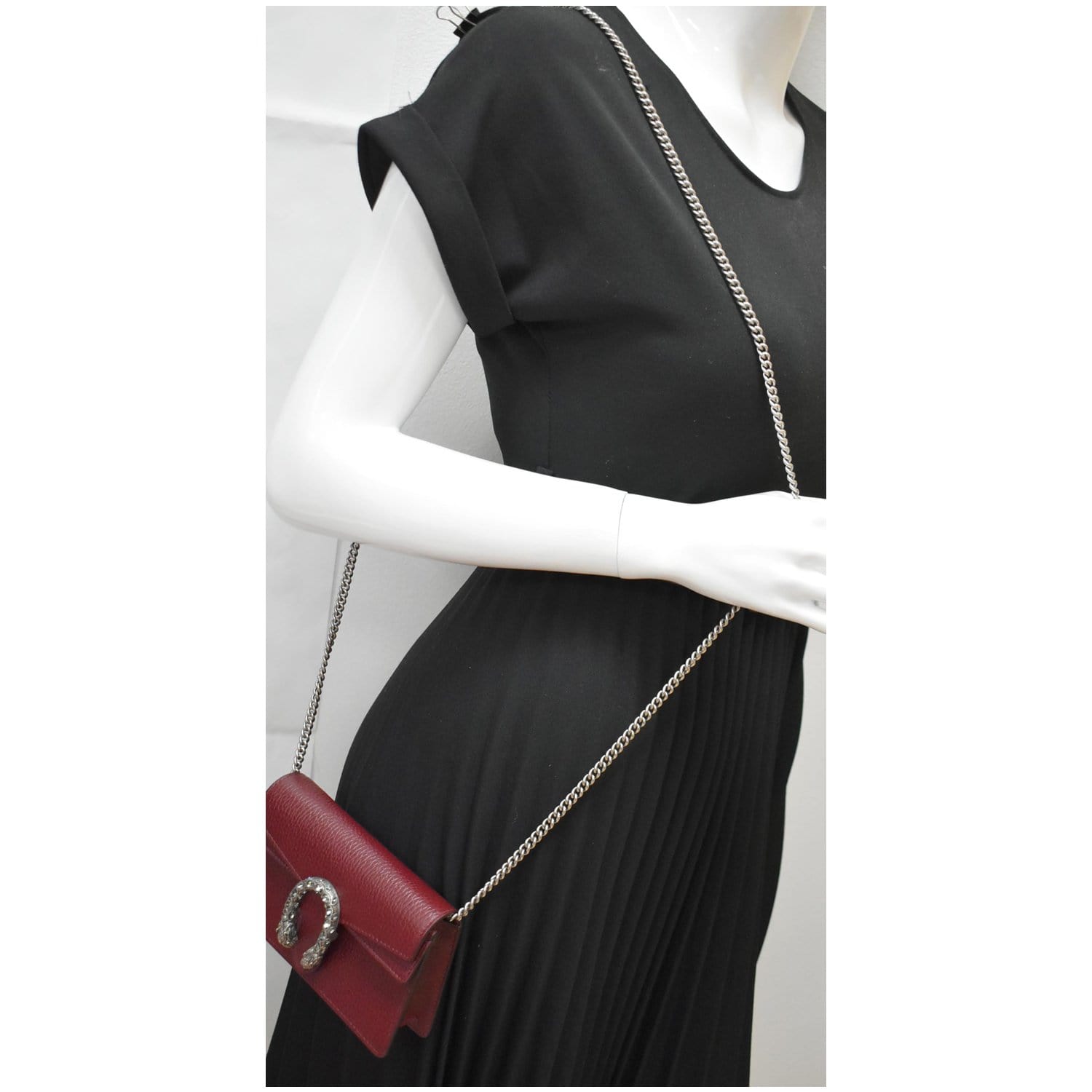 Dionysus Super Mini Crossbody Bag in Black - Gucci