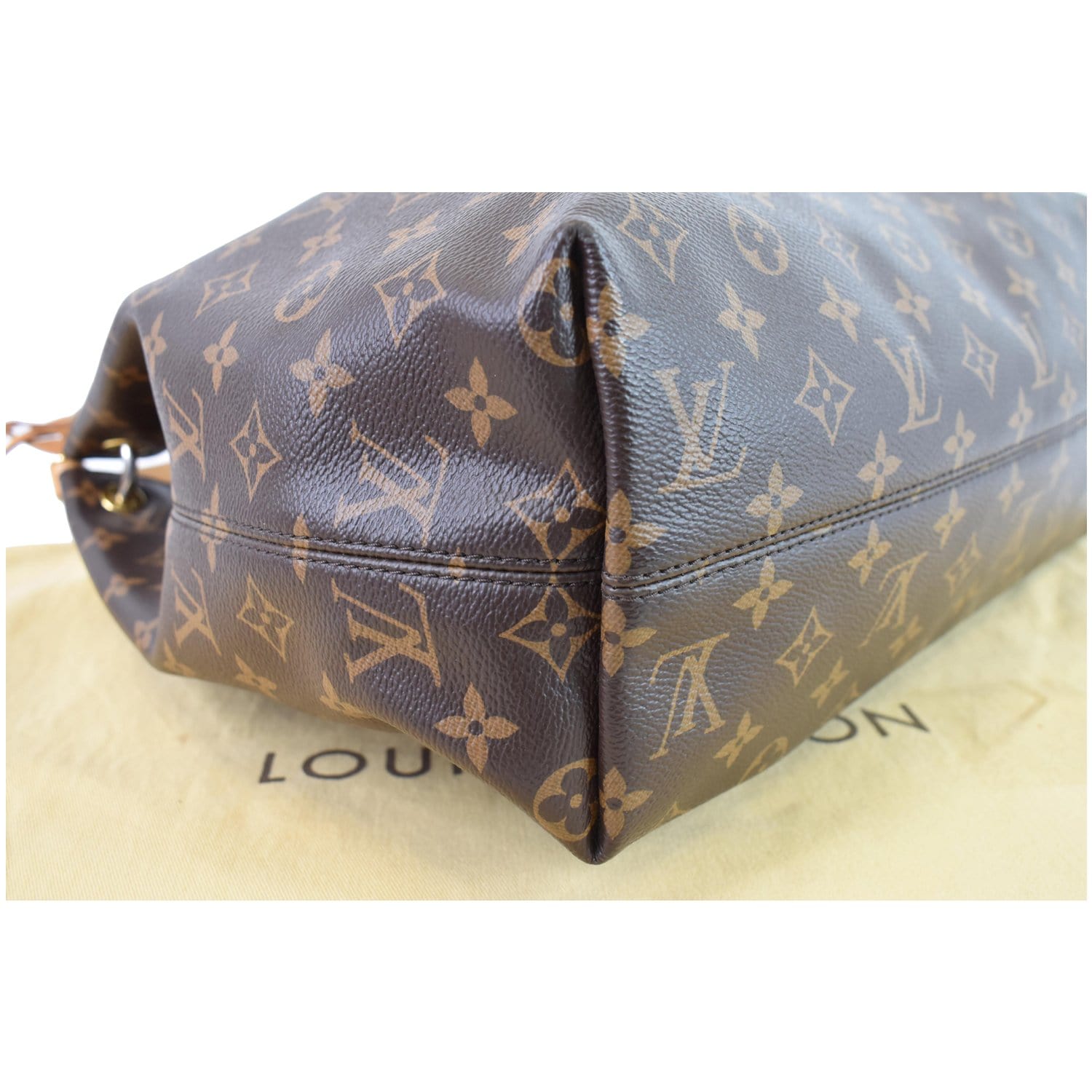 Louis Vuitton Graceful MM Monogram Canvas Satchel Bag