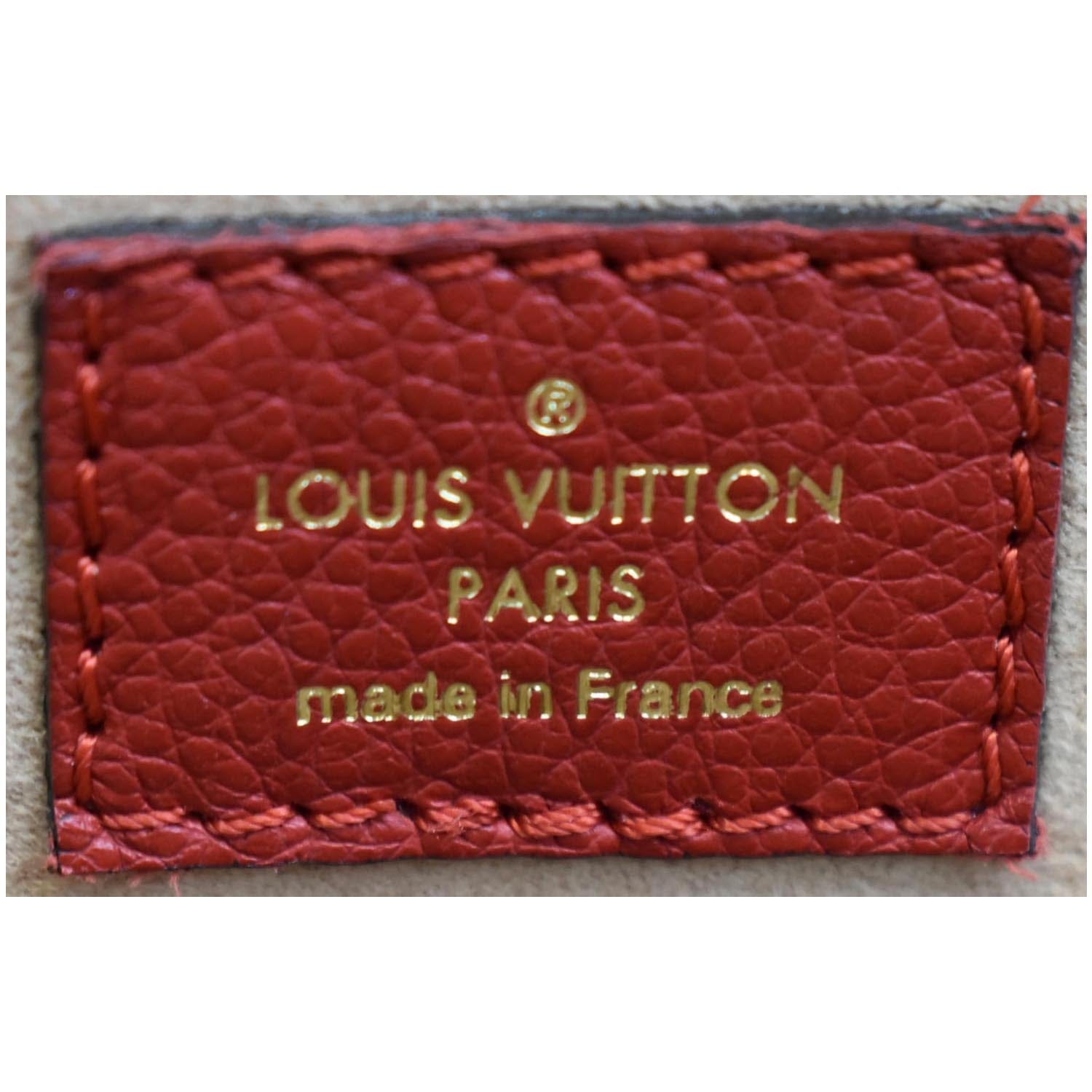 Louis Vuitton Flandrin Triple Compartment Satchel Monogram Brown Blue Red