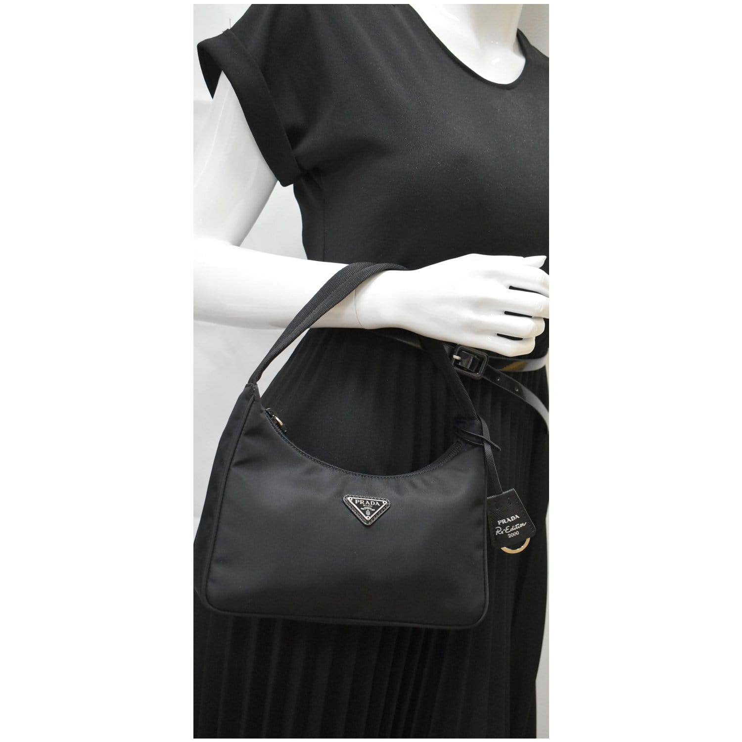 Prada Re-Edition 2000 Mini Bag Nylon Black for Women