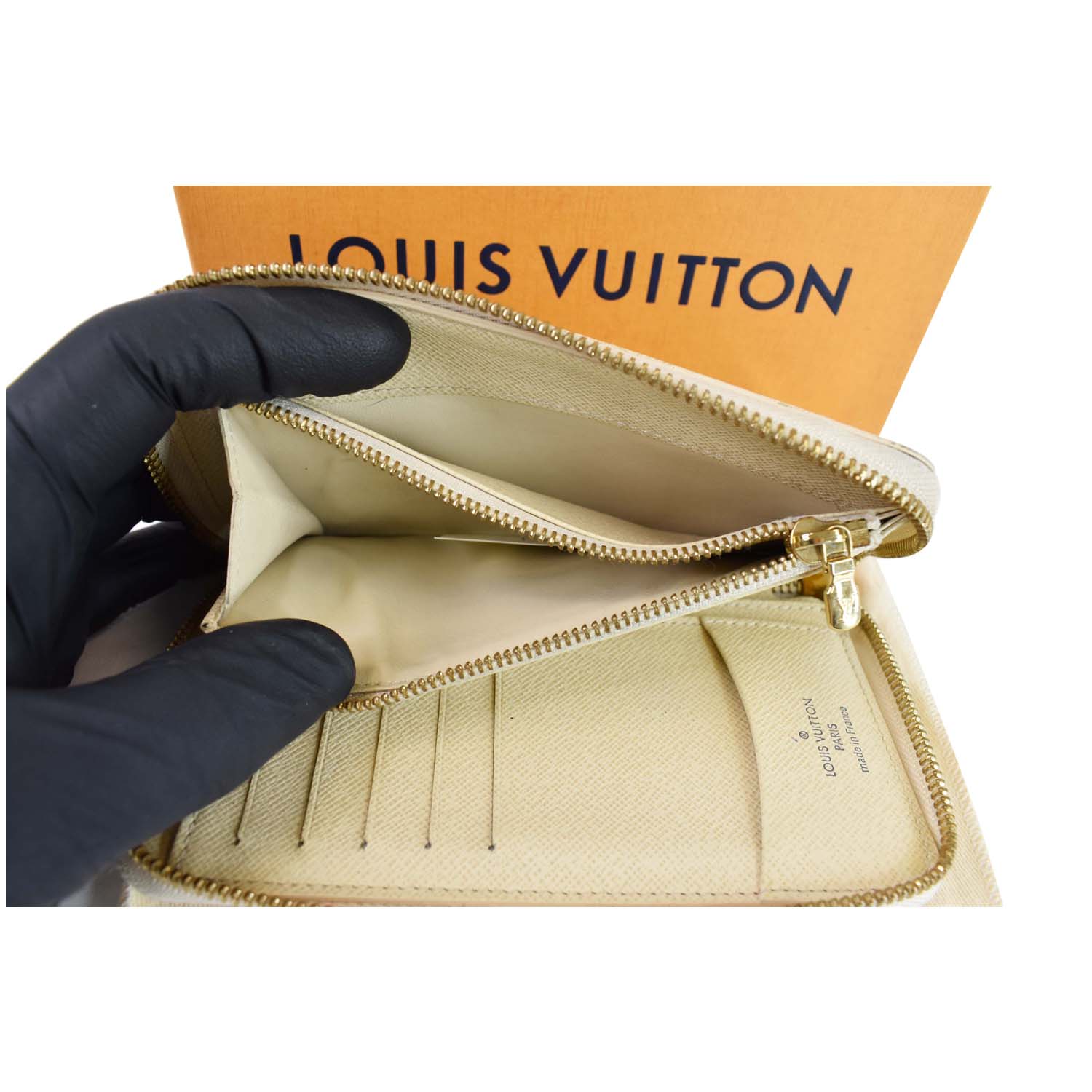 Louis Vuitton Damier Azur Zippy Organizer Wallet Zip Around