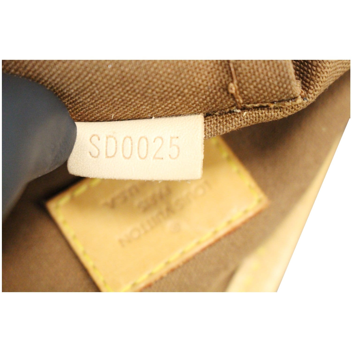 Batignolles cloth handbag Louis Vuitton Brown in Cloth - 37944250