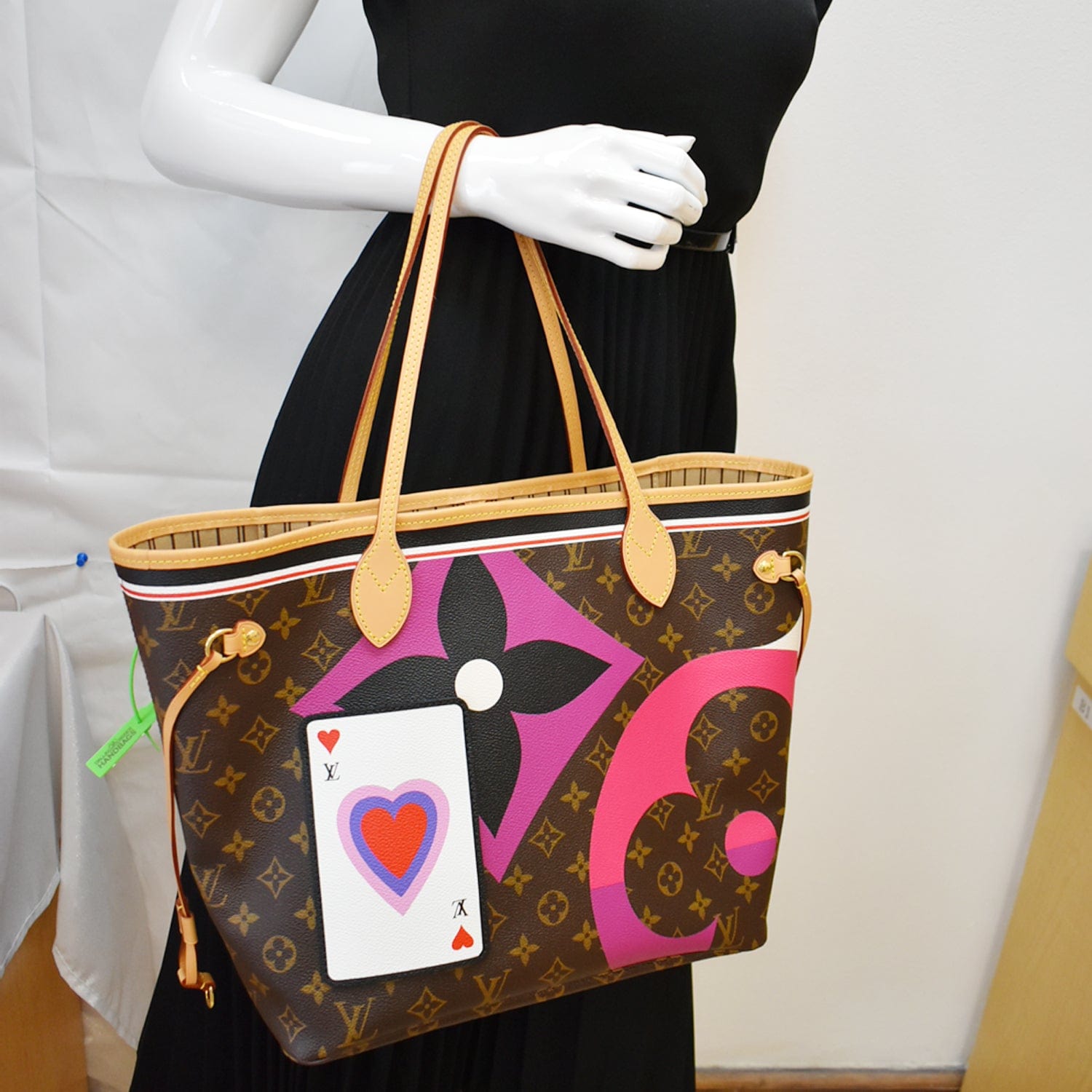 LOUIS VUITTON Monogram Game On Neverfull MM Tote Bag M57452 LV