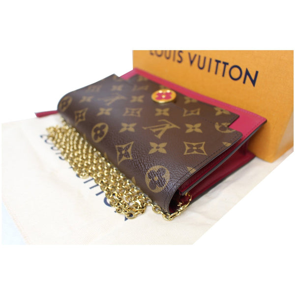 Louis Vuitton Fuchsia Monogram Canvas Flore Wallet on Chain at