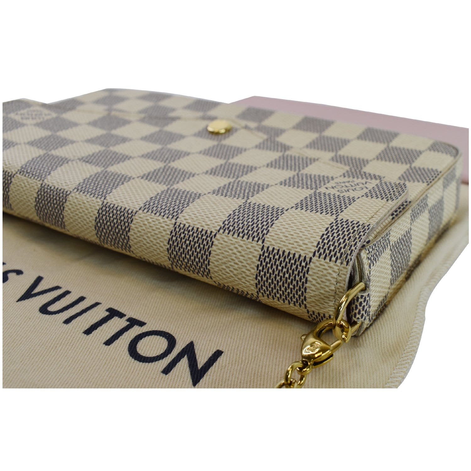 Louis Vuitton Felicie Pochette Damier White 2375121
