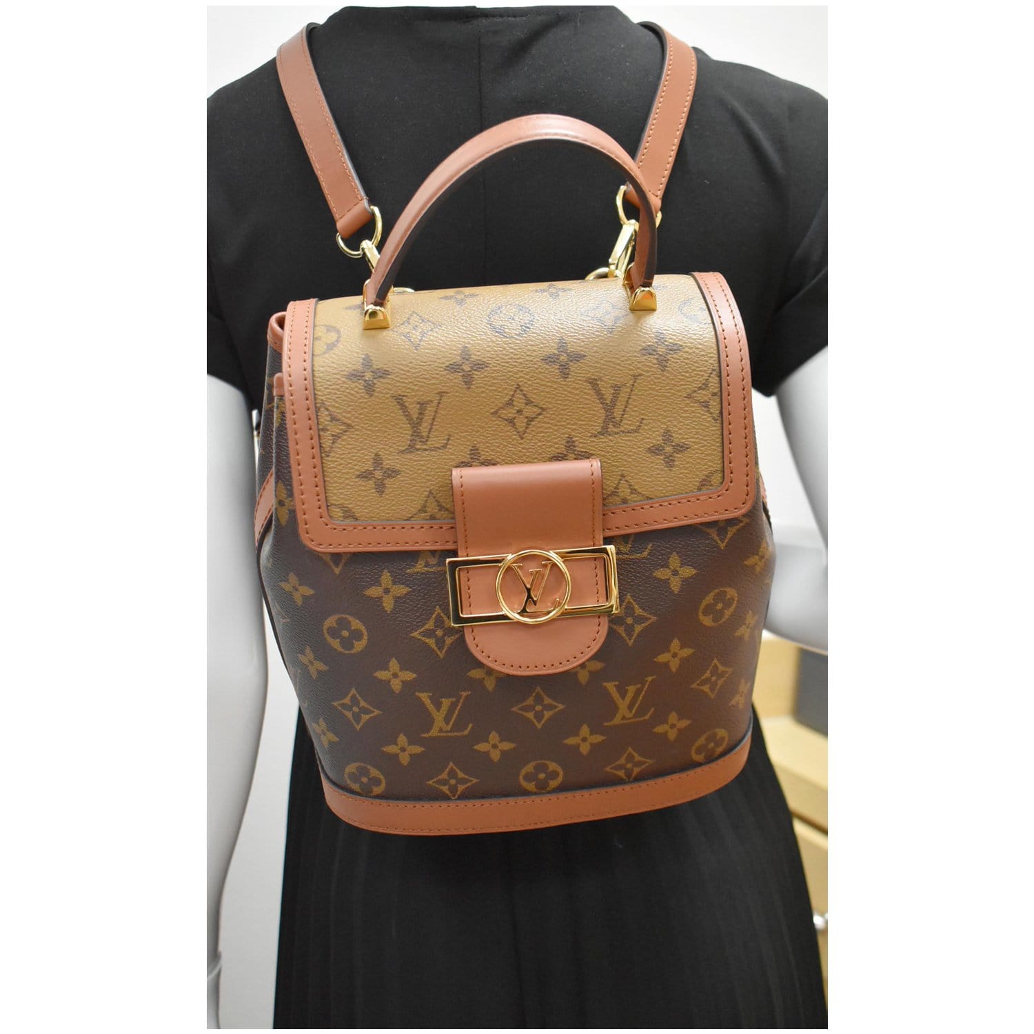 Louis Vuitton Dauphine・Backpack Brown M45142 Monogram Reverse Canvas