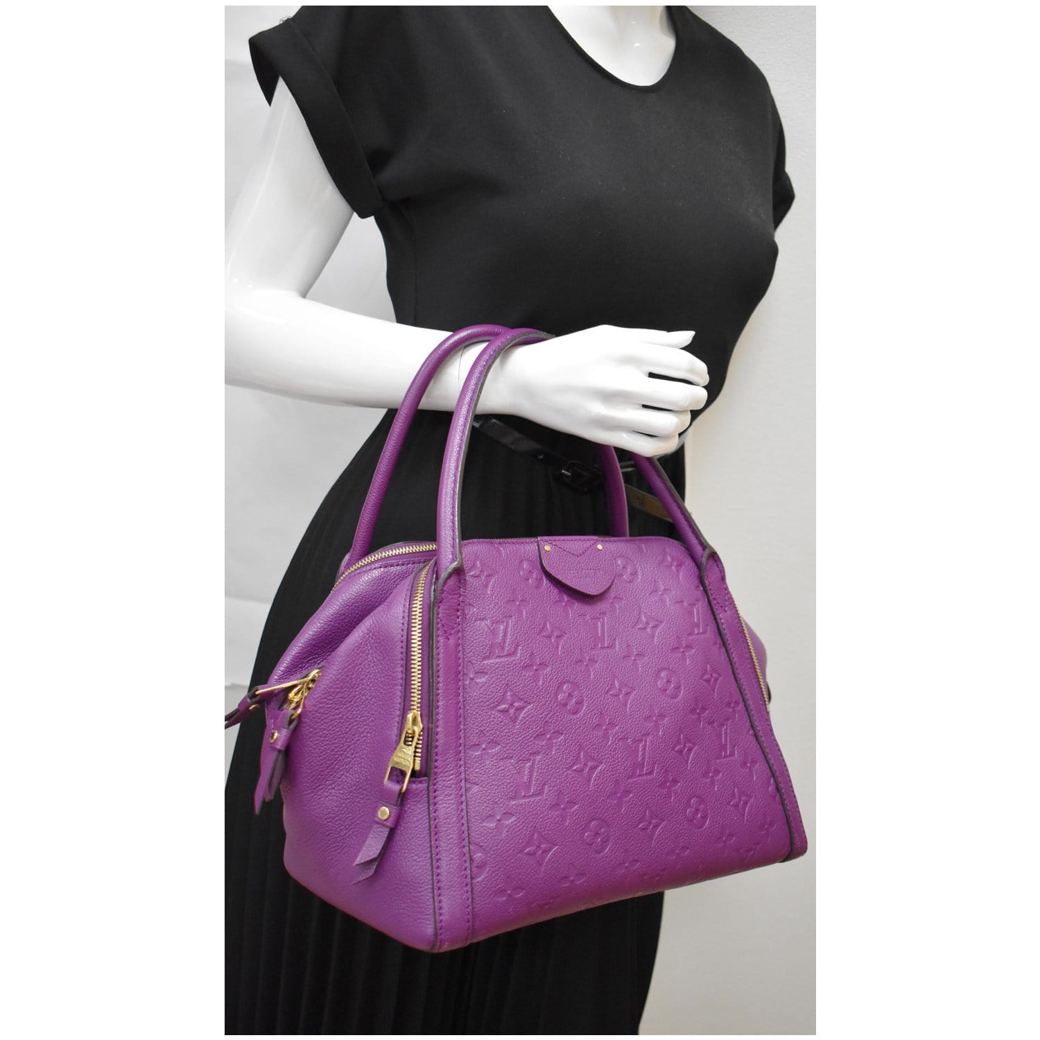 Louis Vuitton Purple Monogram Empreinte Montaigne BB Leather ref