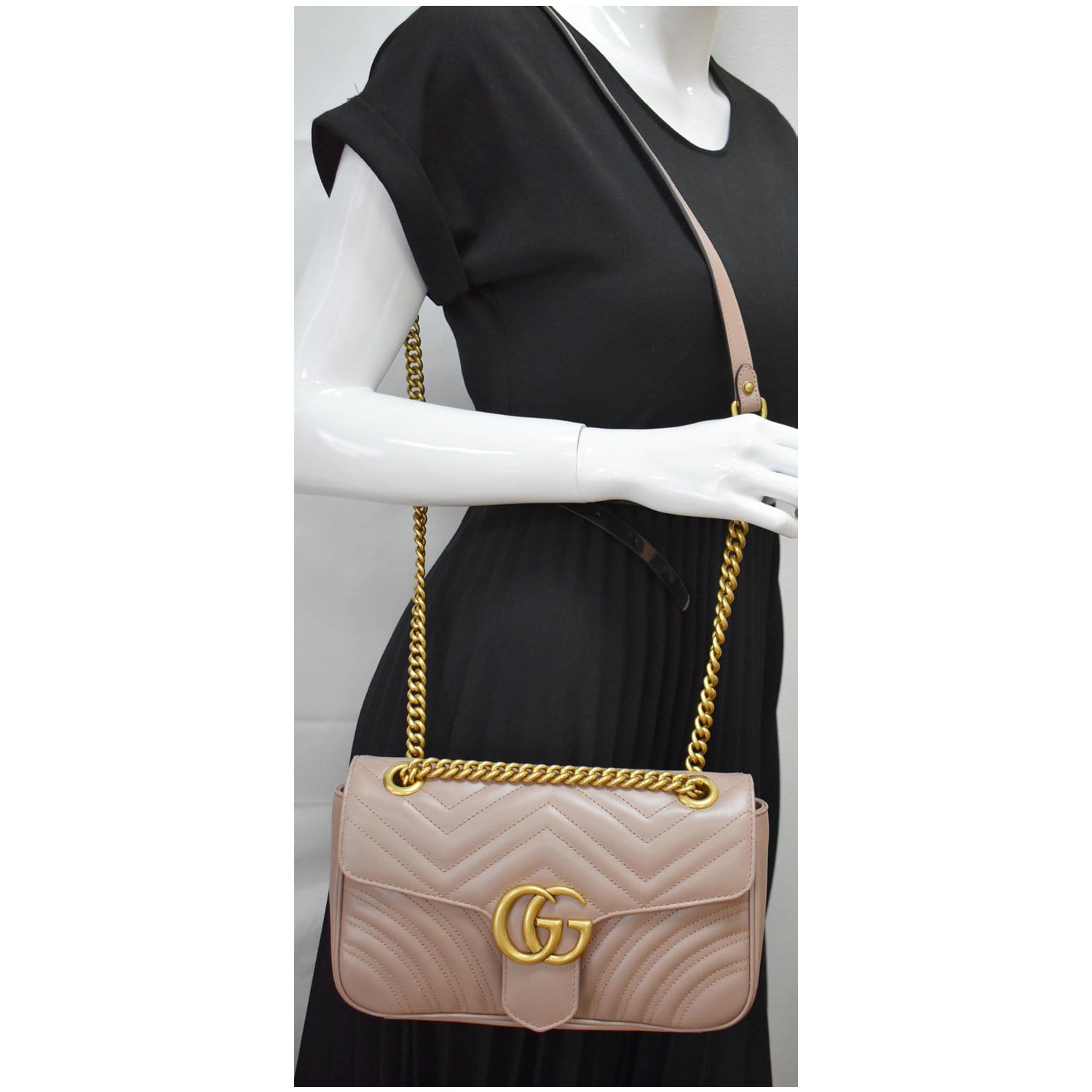 Gucci Marmont Matelasse Mini Bag - Neutrals Crossbody Bags, Handbags -  GUC1321997