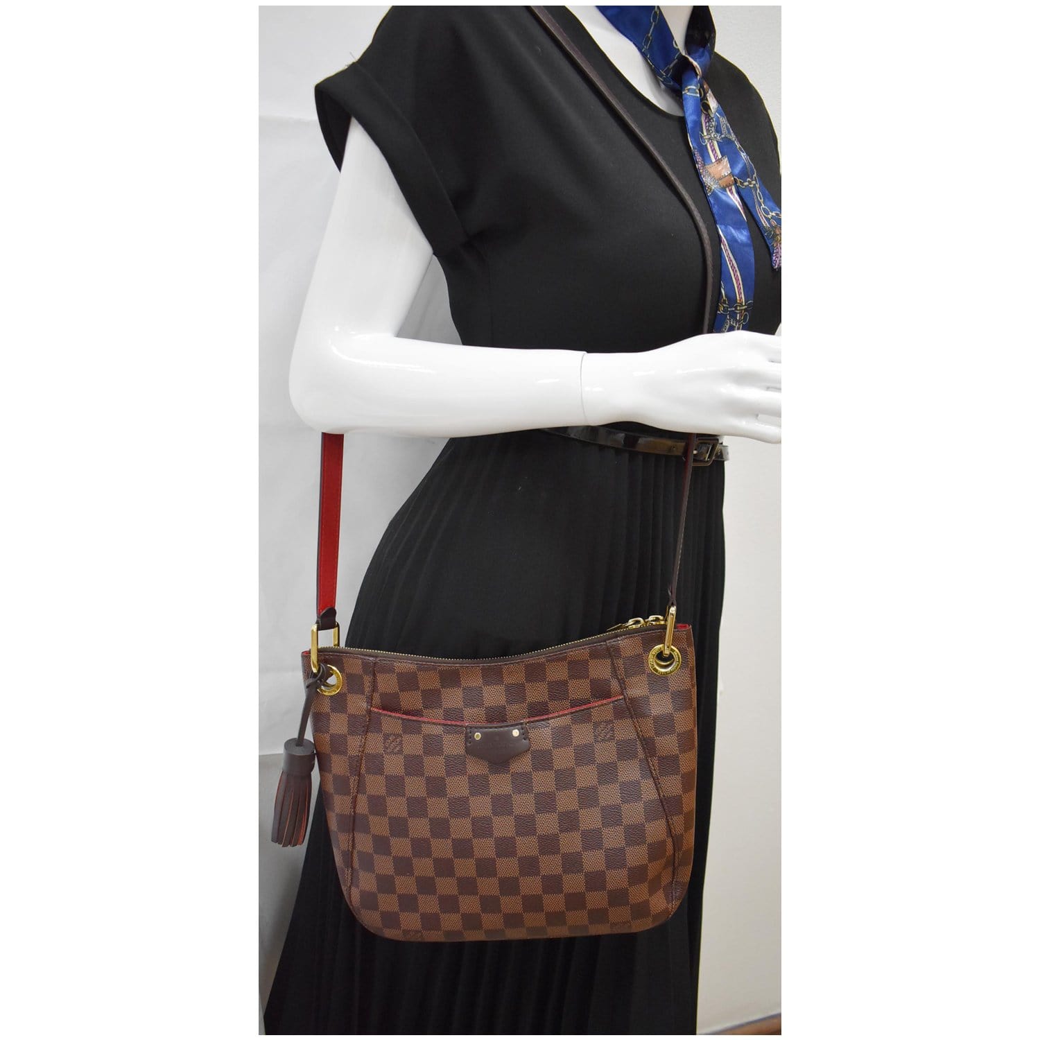 Louis Vuitton Damier Ebene Besace Rosebery Crossbody flap Bag 8LV712W 