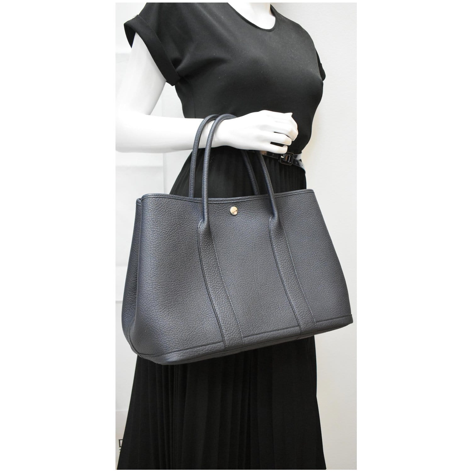 Hermes Garden Party Leather Tote Bag