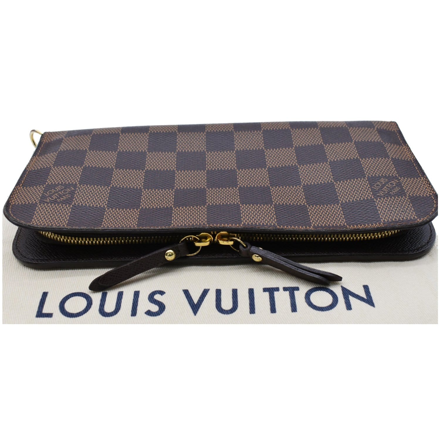 Louis Vuitton Damier Ebene Pattern Coated Canvas Insolite Wallet