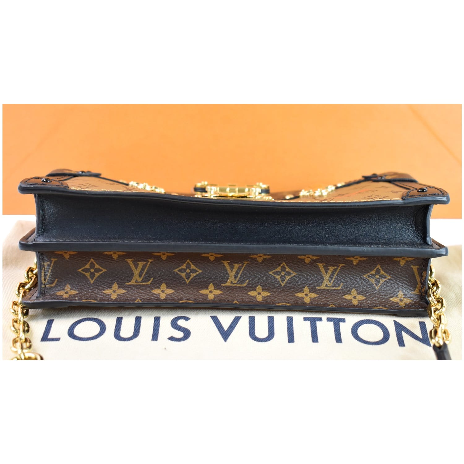 Louis Vuitton Petit Soft Malle Reverse Monogram Bag Brown
