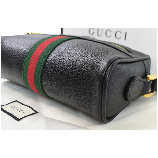 Gucci Ophidia Mini GG Web Leather Crossbody Bag corner look