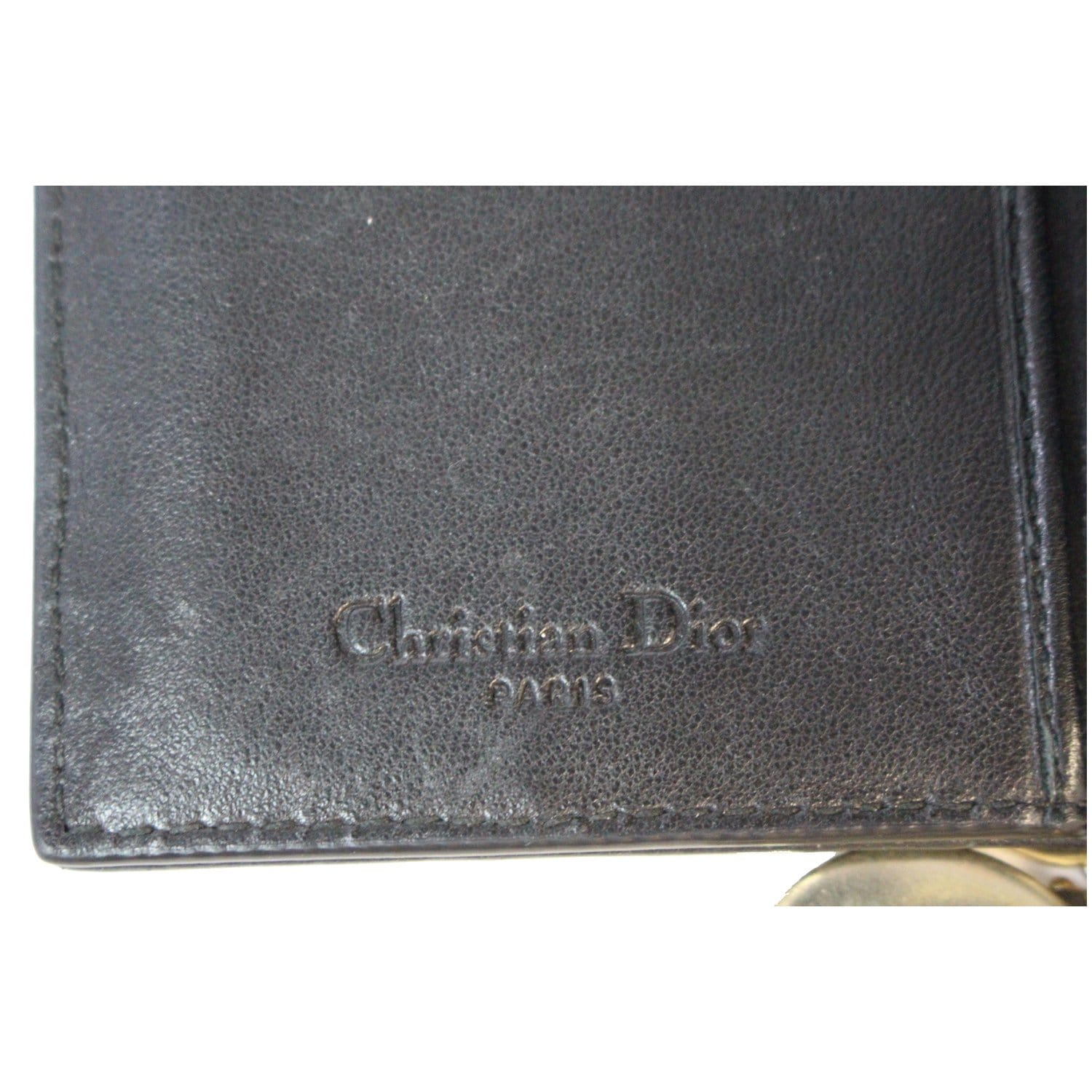 Christian Dior Mini Lady Dior Cannage Compact Wallet