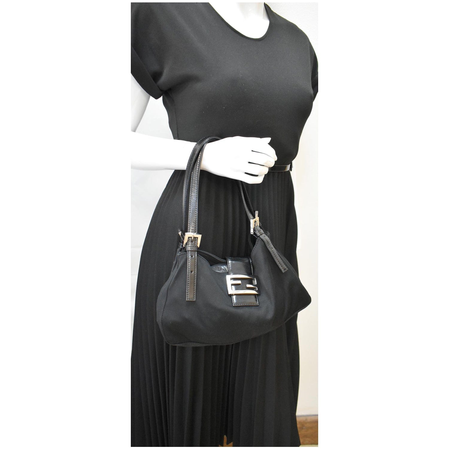 Fendi Neoprene Shoulder Bag - Black Shoulder Bags, Handbags - FEN267281