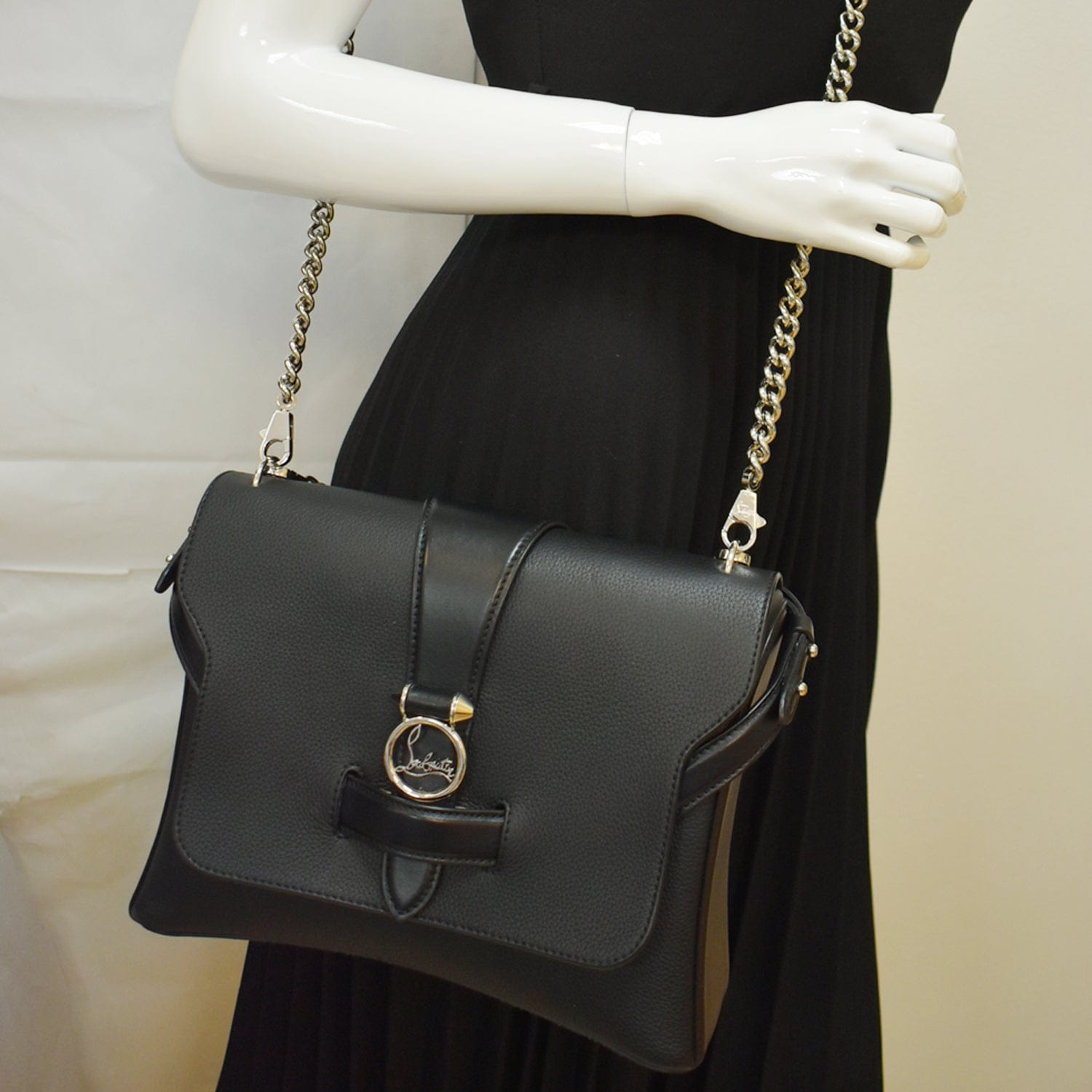 Christian Louboutin Small Rubylou Bag in Black Leather ref.427711 - Joli  Closet