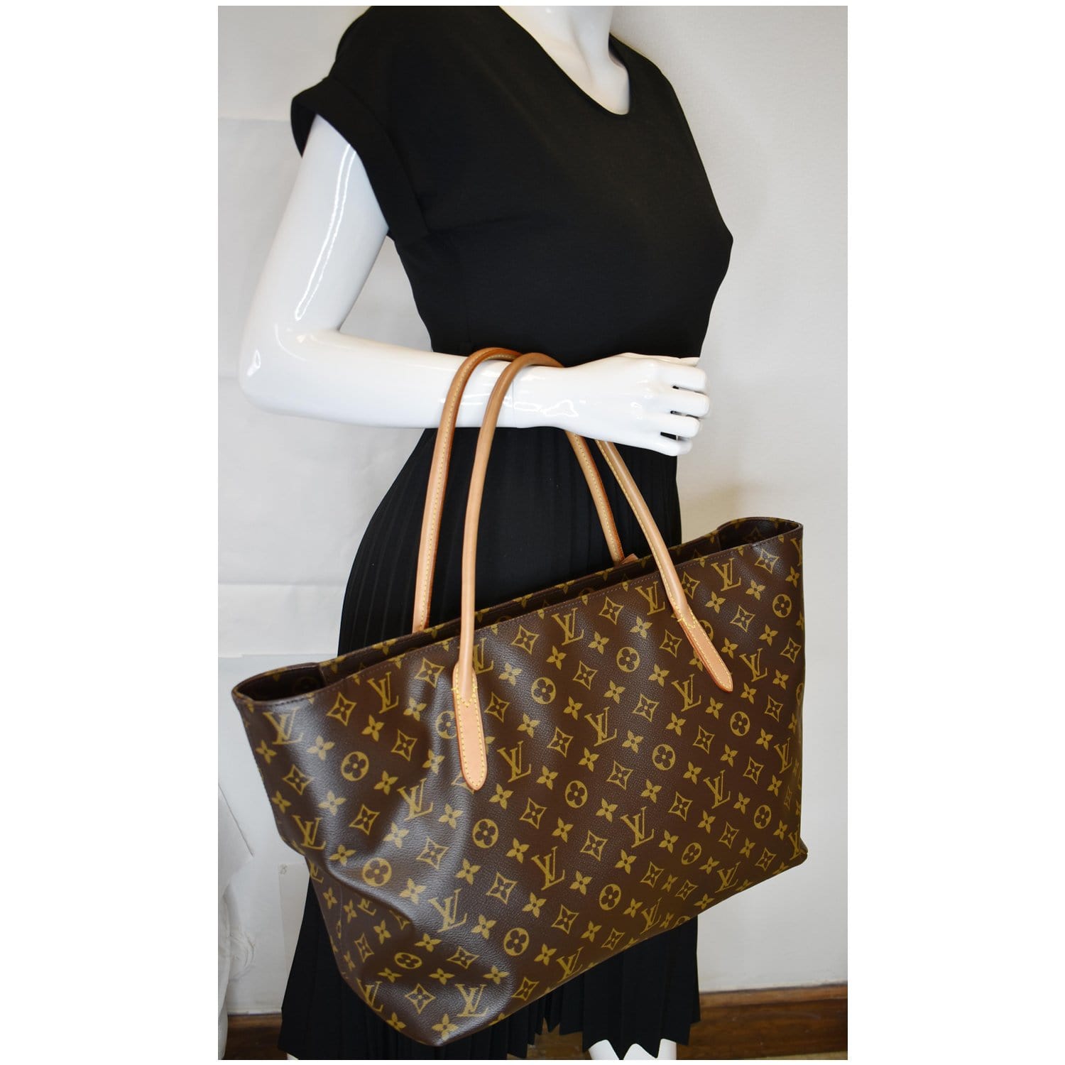Louis Vuitton Raspail Vintage Monogram Shoulder Bag Authentic