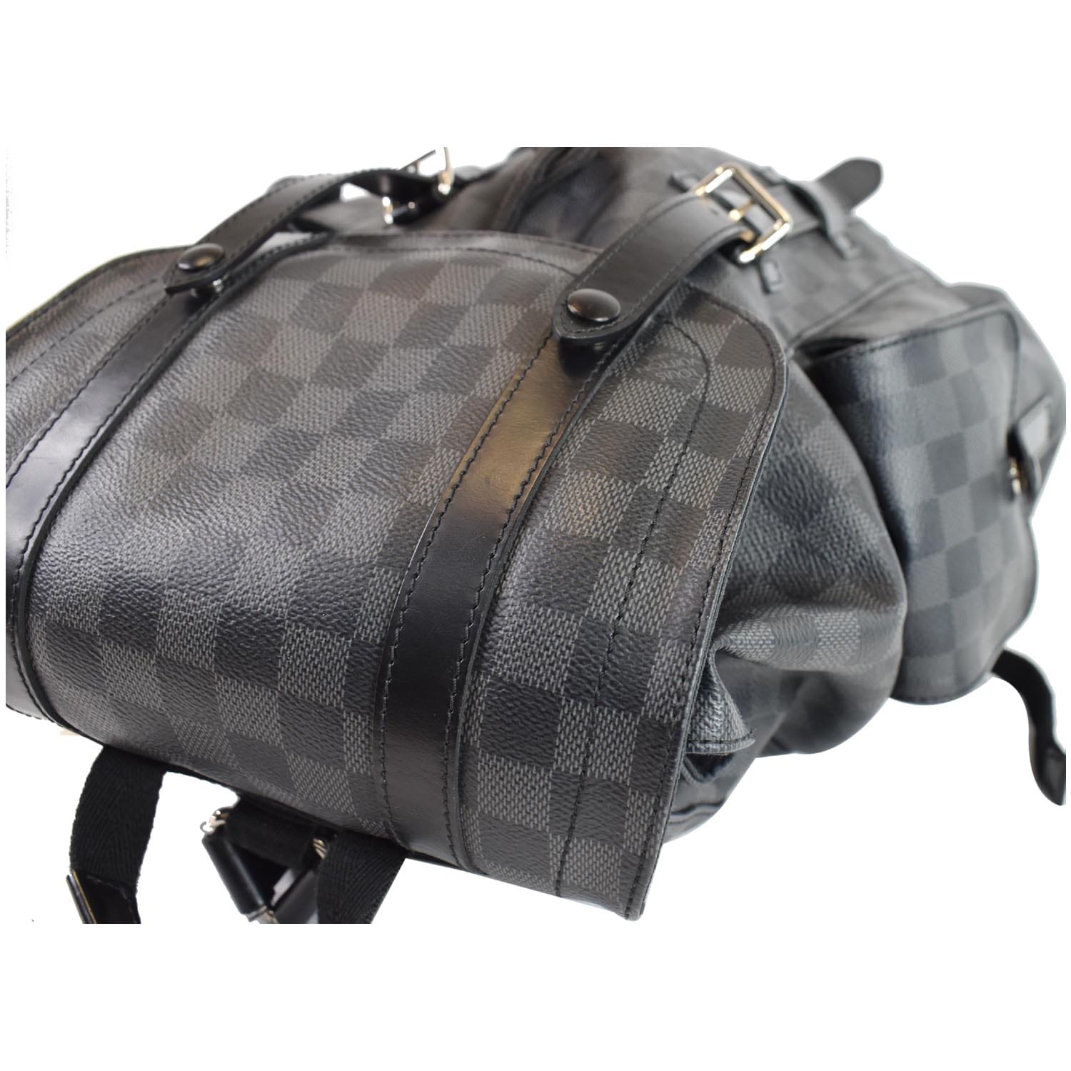 Louis+Vuitton+Christopher+Backpack+PM+Silver+Leather for sale
