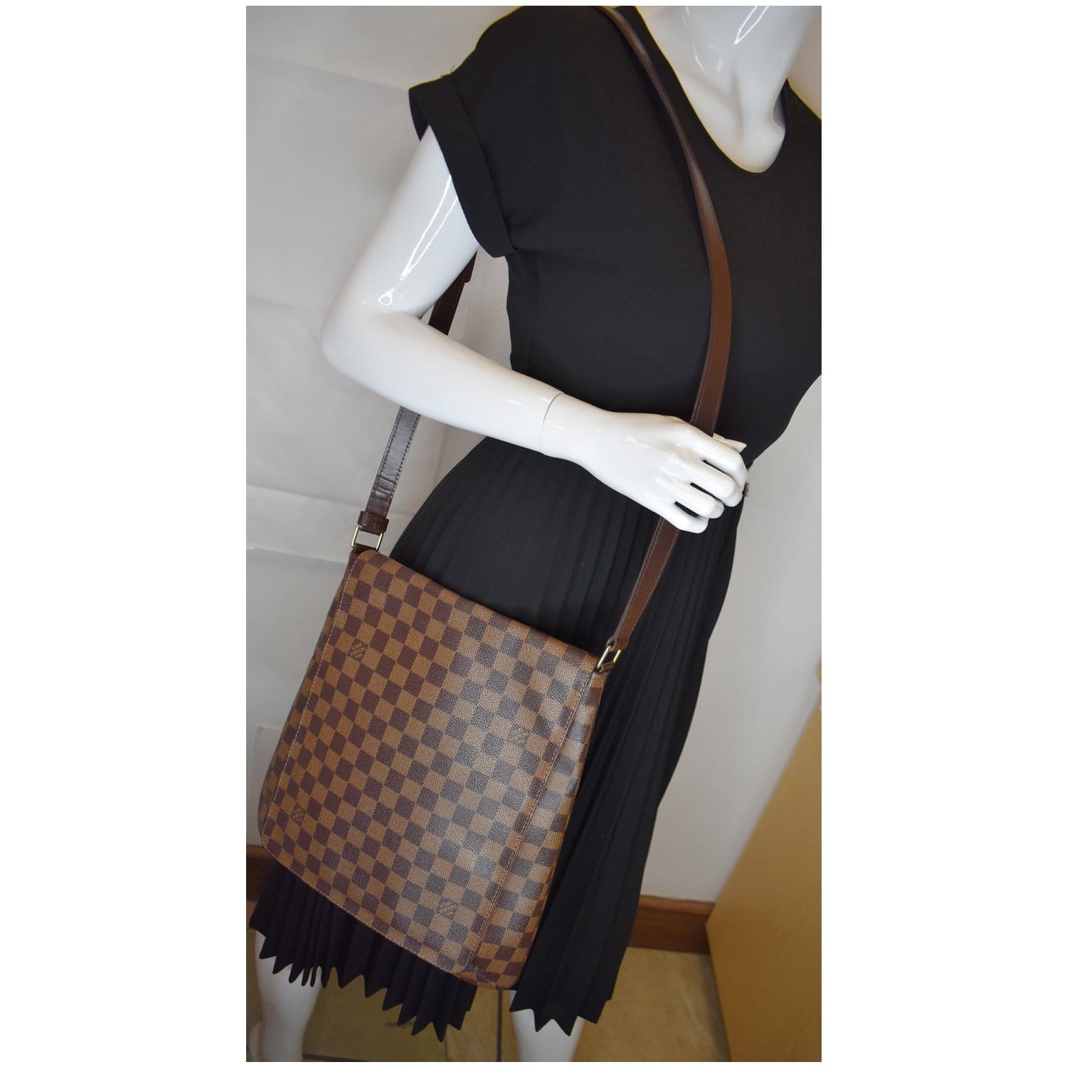 Louis Vuitton Musette Salsa Large Gm 230936 Brown Coated Canvas Shoulder  Bag For Sale at 1stDibs