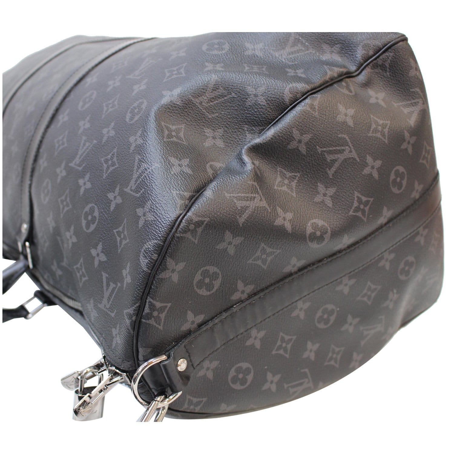 Pre-owned Louis Vuitton Keepall Bandouliere Monogram Eclipse 55