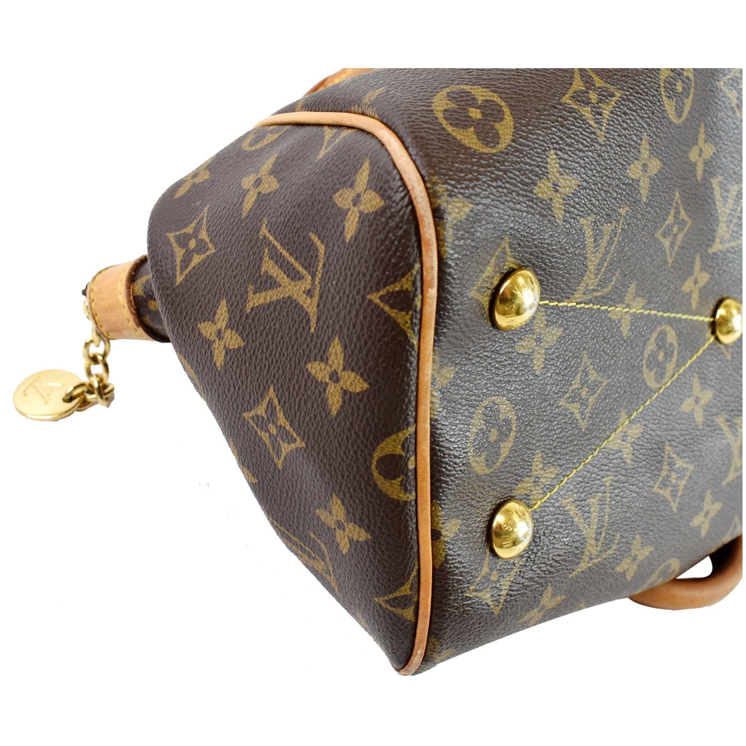 Louis Vuitton Tivoli Top Satchel Handbag Monogram Canvas PM Brown – Gaby's  Bags