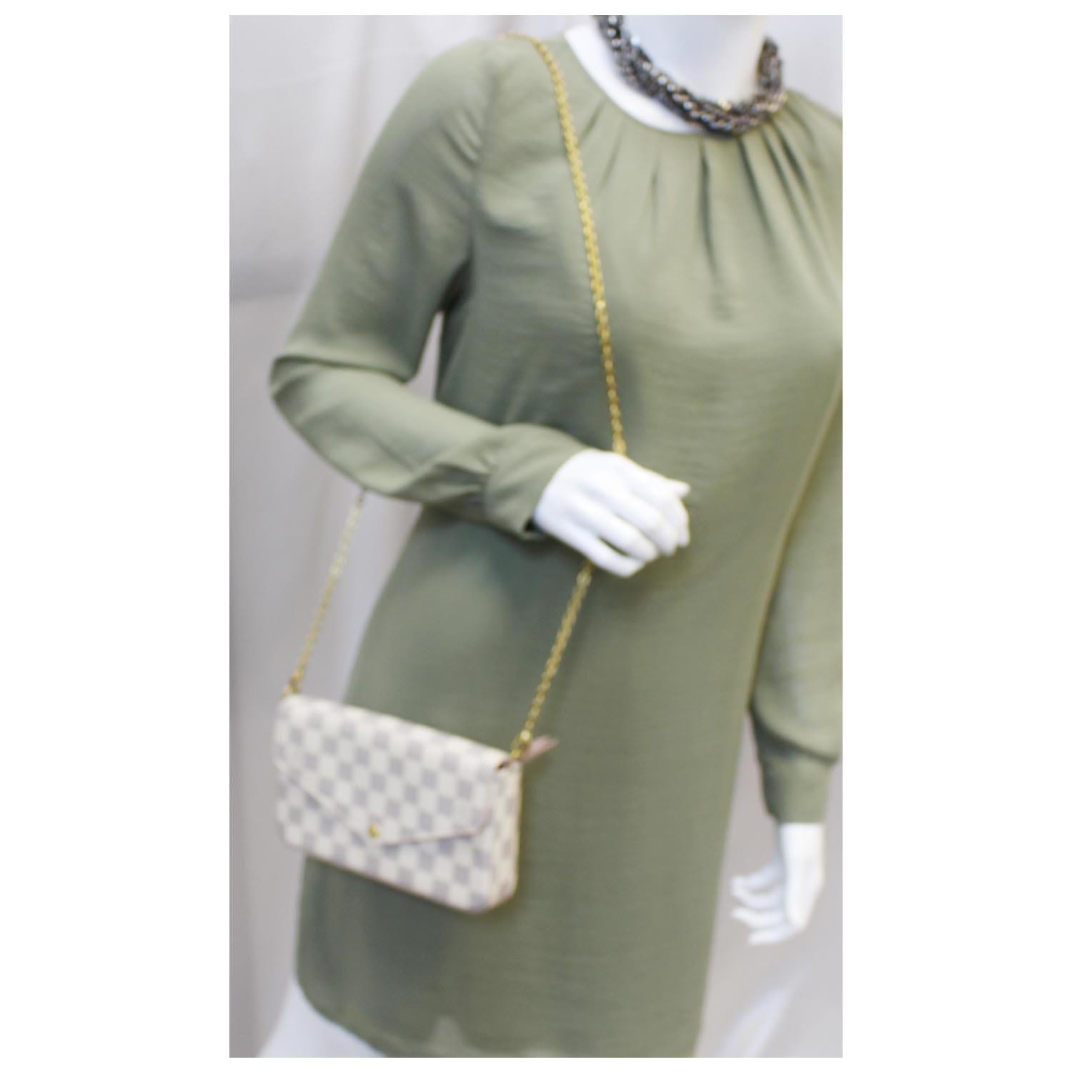 Louis Vuitton Damier Azur Pochette Felicia - Neutrals Shoulder Bags,  Handbags - LOU766576
