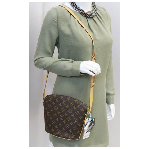 LOUIS VUITTON Drouot Monogram Canvas Shoulder Crossbody Bag-US