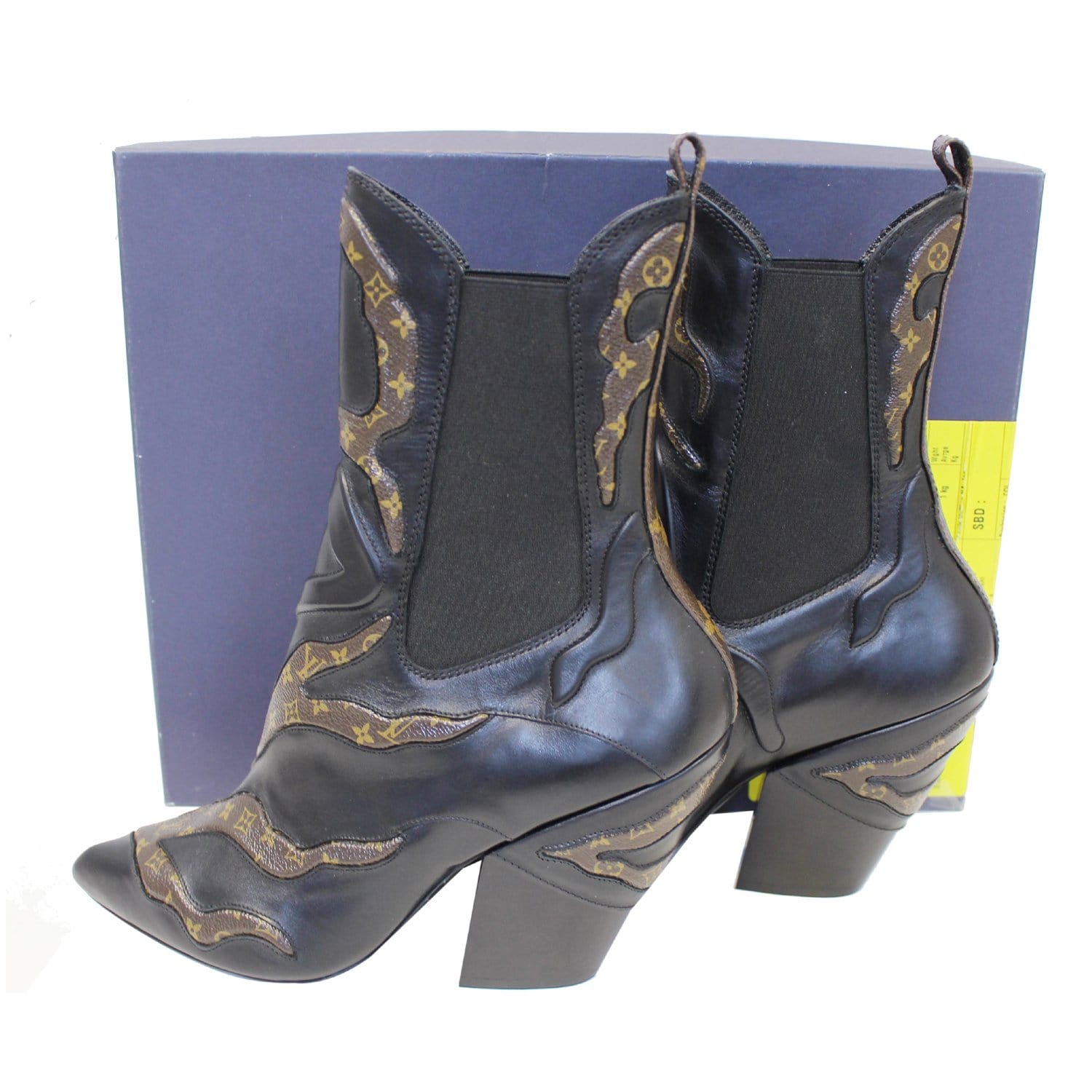 Louis Vuitton limitles ankle boots LV monogram leather 3.5 UK 6.5 US 36.5  EUR *