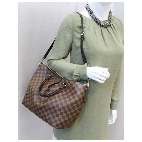 LOUIS VUITTON Siena MM Damier Ebene Shoulder Handbag-US