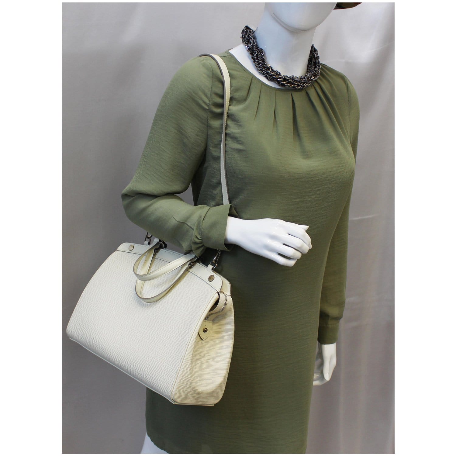 Eva Shoulder Bag Leather Ivory – Elleme