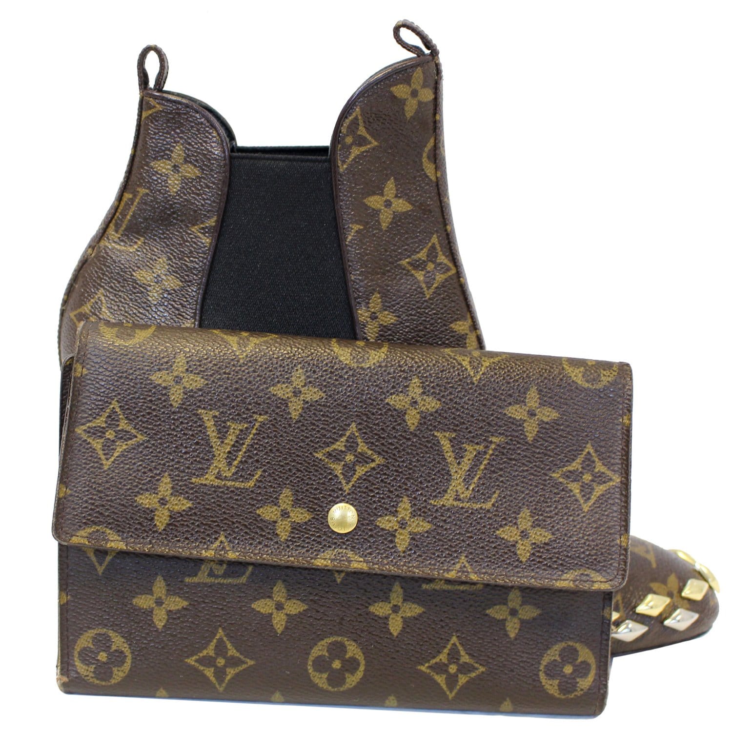 Louis Vuitton Wallet Purse Long Wallet Monogram Brown Woman Authentic Used  Y4283