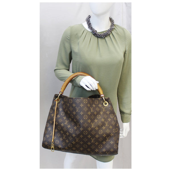 LOUIS VUITTON Artsy MM Monogram Canvas Hobo Shoulder Bag-US