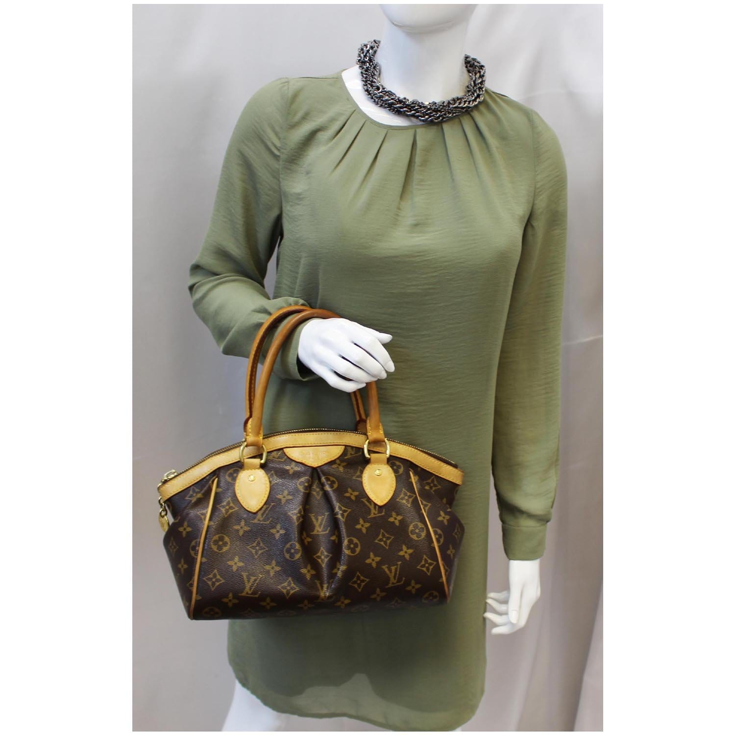 Tivoli leather handbag Louis Vuitton Brown in Leather - 35660515