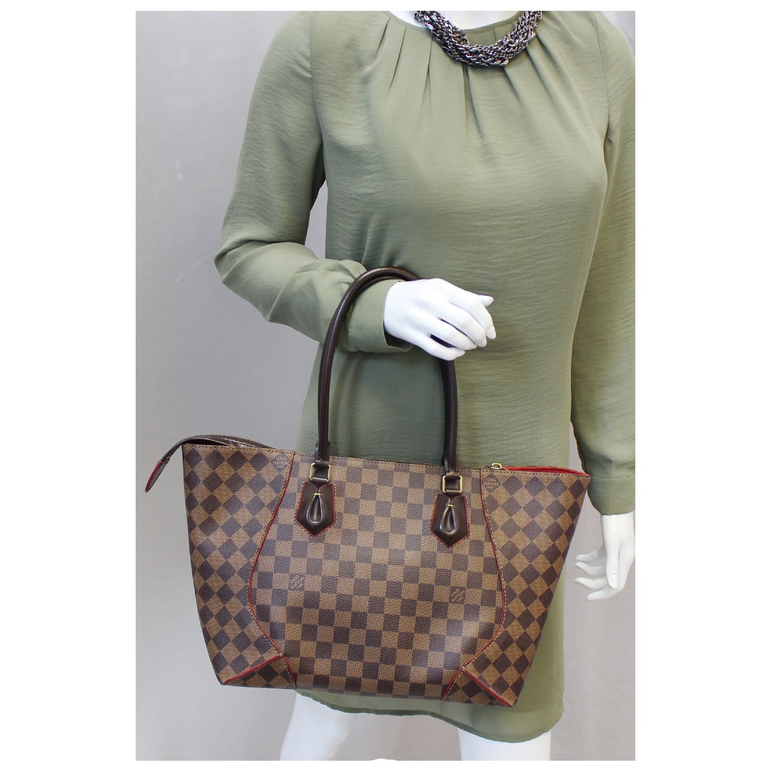 Louis Vuitton Caissa Damier shoulder bag ebene Brown Cloth ref