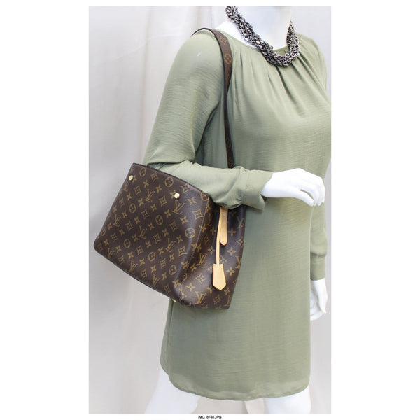 LOUIS VUITTON Monogram Canvas Montaigne MM Shoulder Bag-US