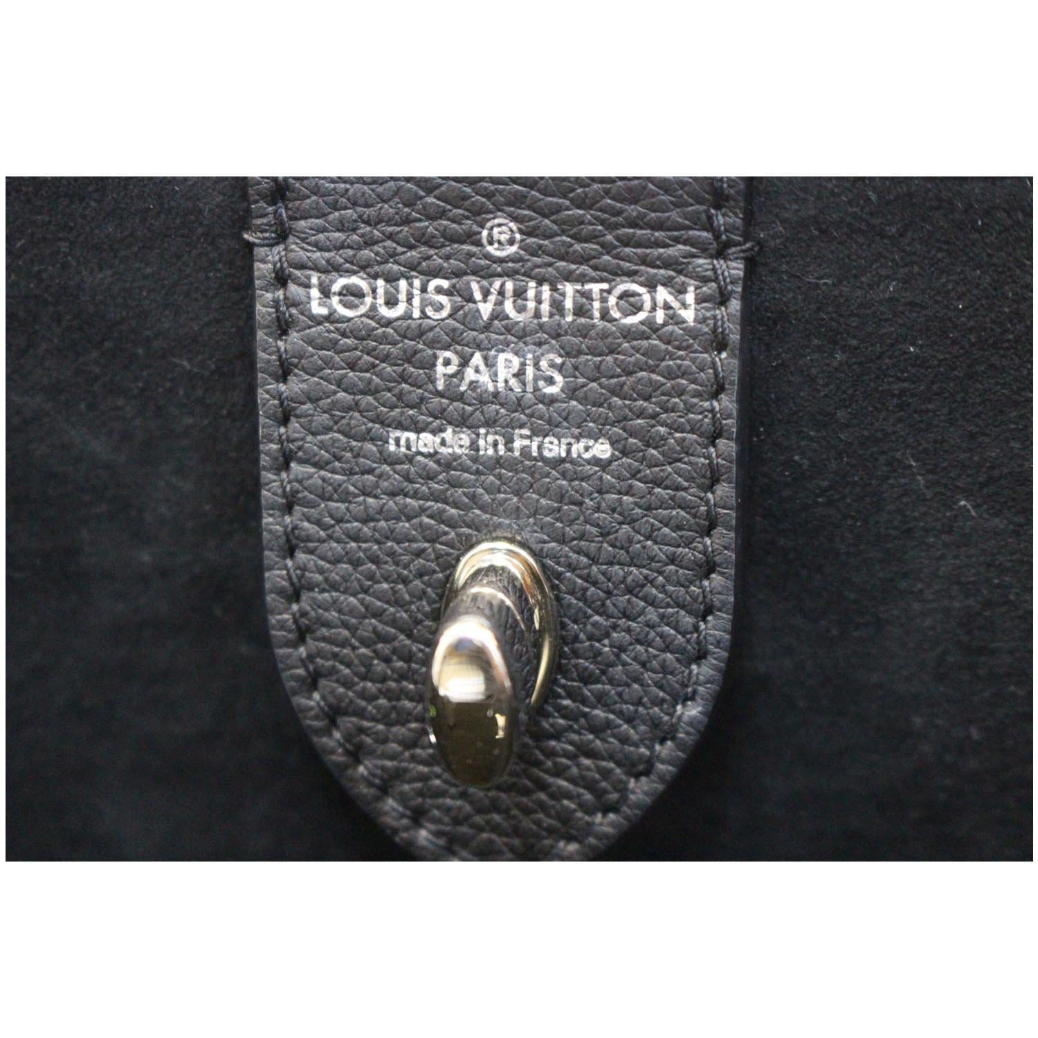 Louis Vuitton Mechanical Flowers Black and Cream Calfskin Leather Lockme bag
