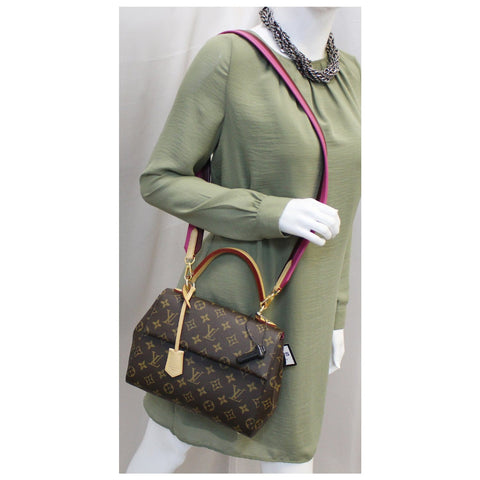 LOUIS VUITTON Cluny BB Monogram Canvas Shoulder Crossbody Bag-US