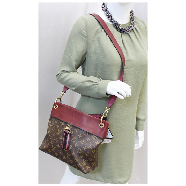 LOUIS VUITTON Tuileries Besace Monogram Canvas Shoulder Bag Rose Bruye-US