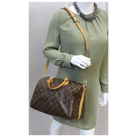 LOUIS VUITTON Speedy 30 Bandouliere Monogram Canvas Shoulder Bag-US