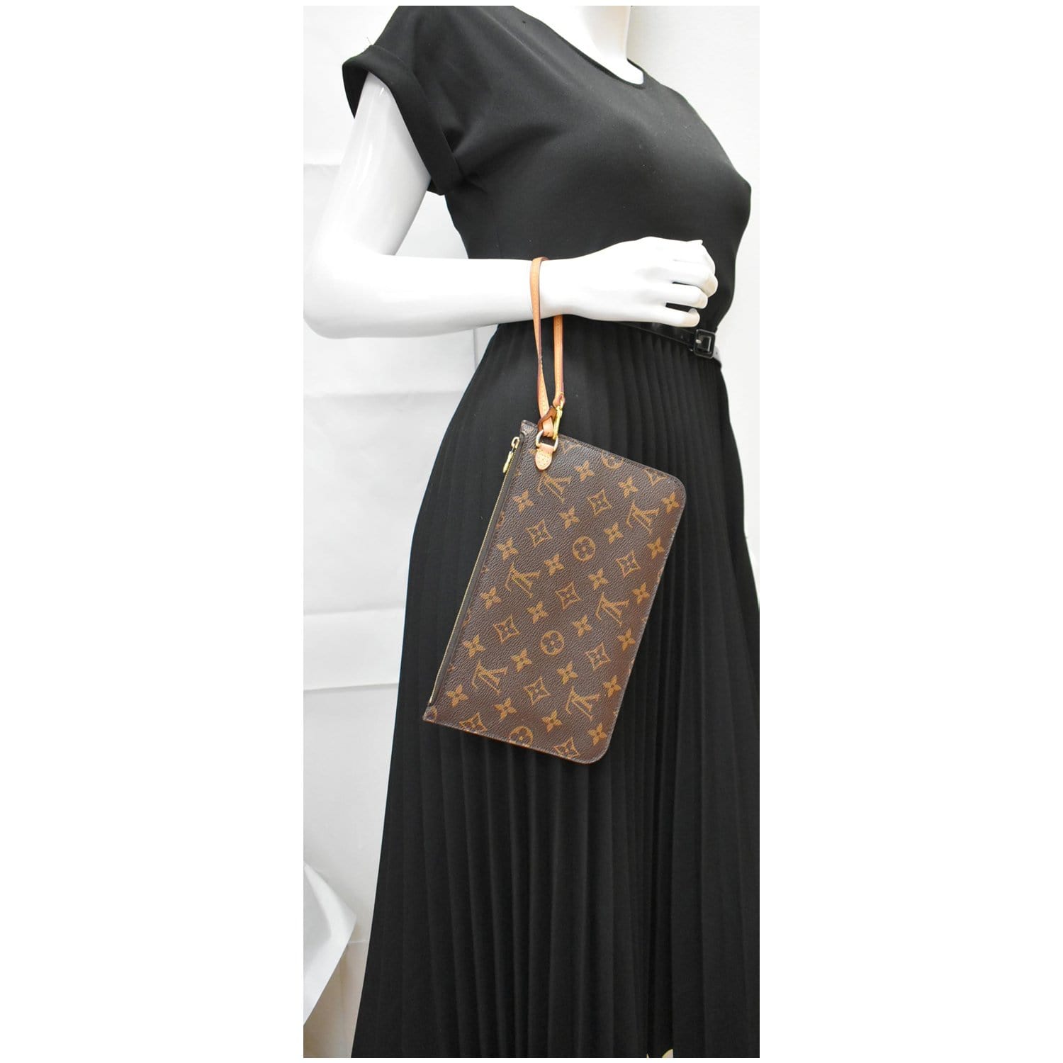 Louis Vuitton Neverfull GM Monogram with Pochette Dark brown Cloth