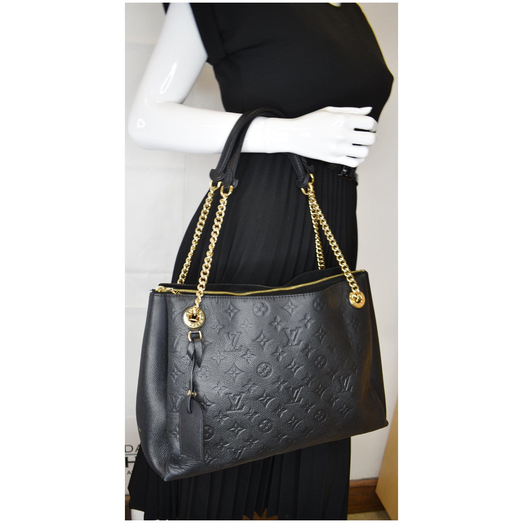 Louis Vuitton Monogram Empreinte Surène MM - Black Shoulder Bags