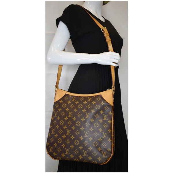 LOUIS VUITTON Odeon MM Monogram Brown Shoulder Bag