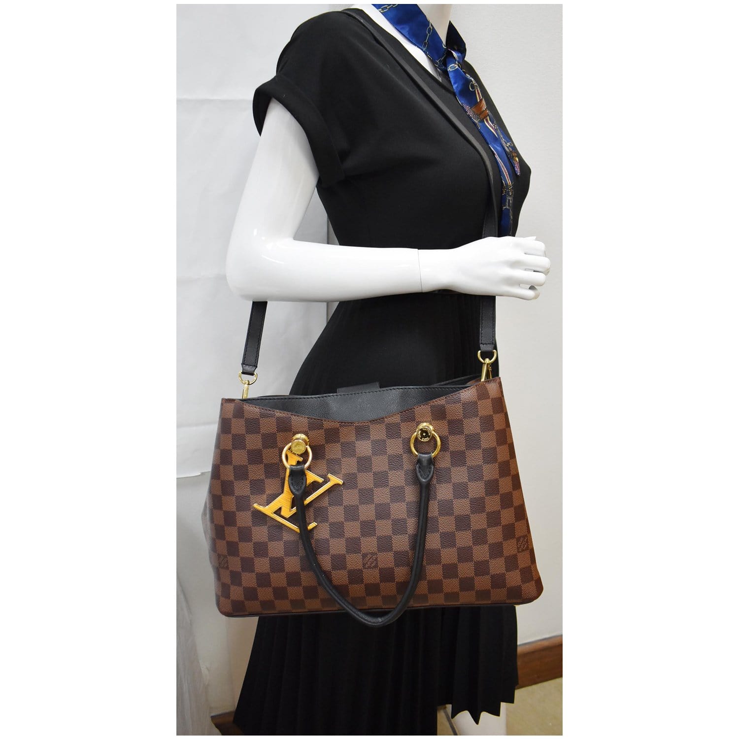 Louis Vuitton Damier Ebene Riverside Tote, Louis Vuitton Handbags