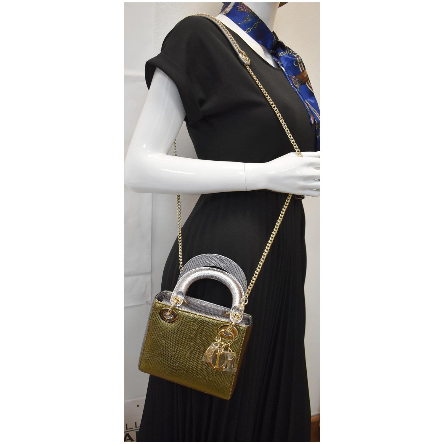 Dior Lady Dior Leather Clutch Bag