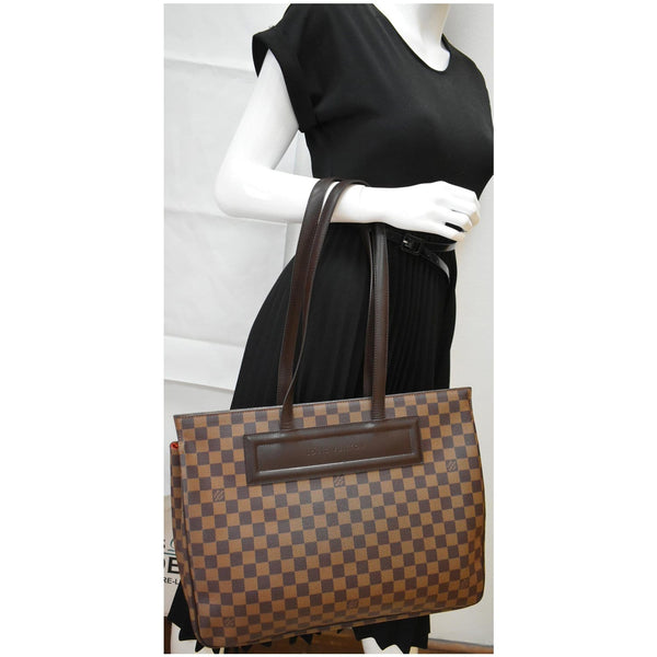 LOUIS VUITTON Parioli PM Damier Ebene Tote Shoulder Bag