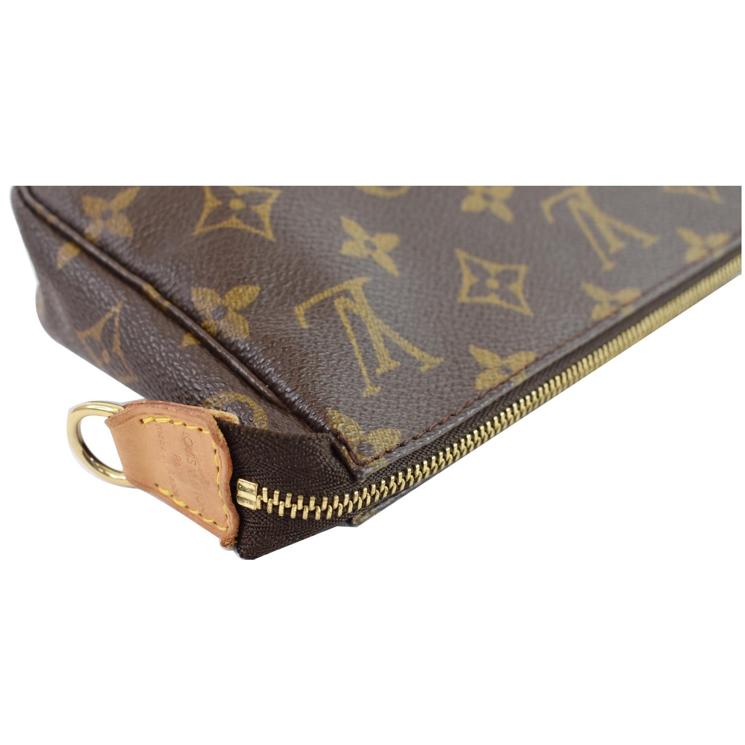 Brown Coated Canvas Louis Vuitton Pochette Accessoires – rewear