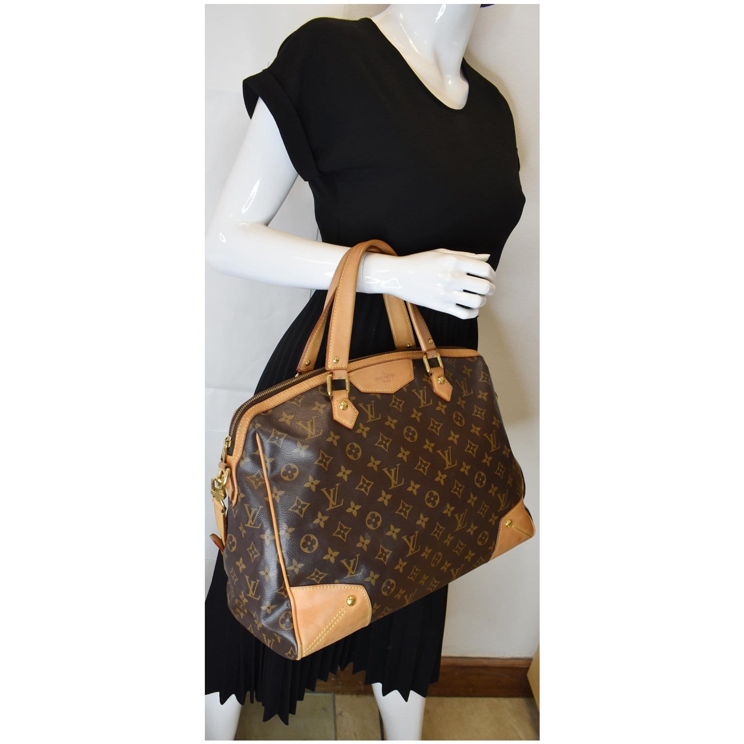 Louis Vuitton Retiro Gm Monogram Canvas 2 Way Shoulder Bag Brown