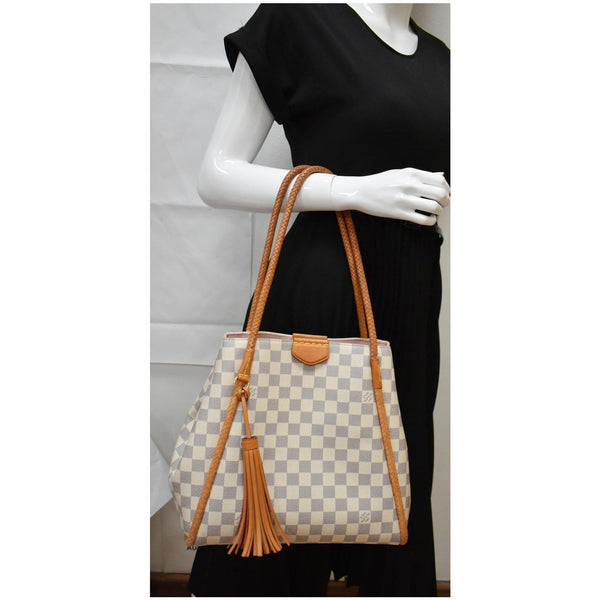 Louis Vuitton Propriano Damier Azur Tote Shoulder Bag