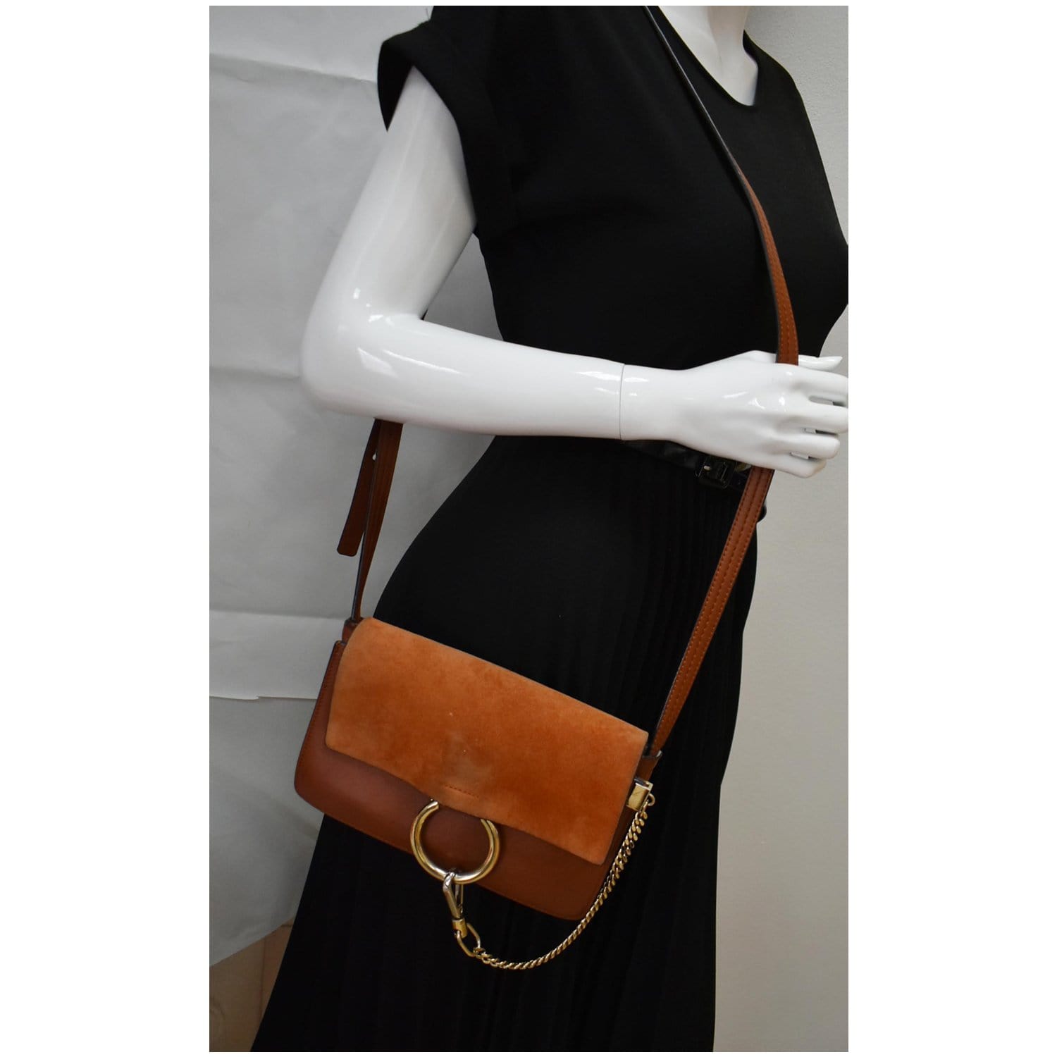 Chloé // Grey Faye Suede Shoulder Bag – VSP Consignment