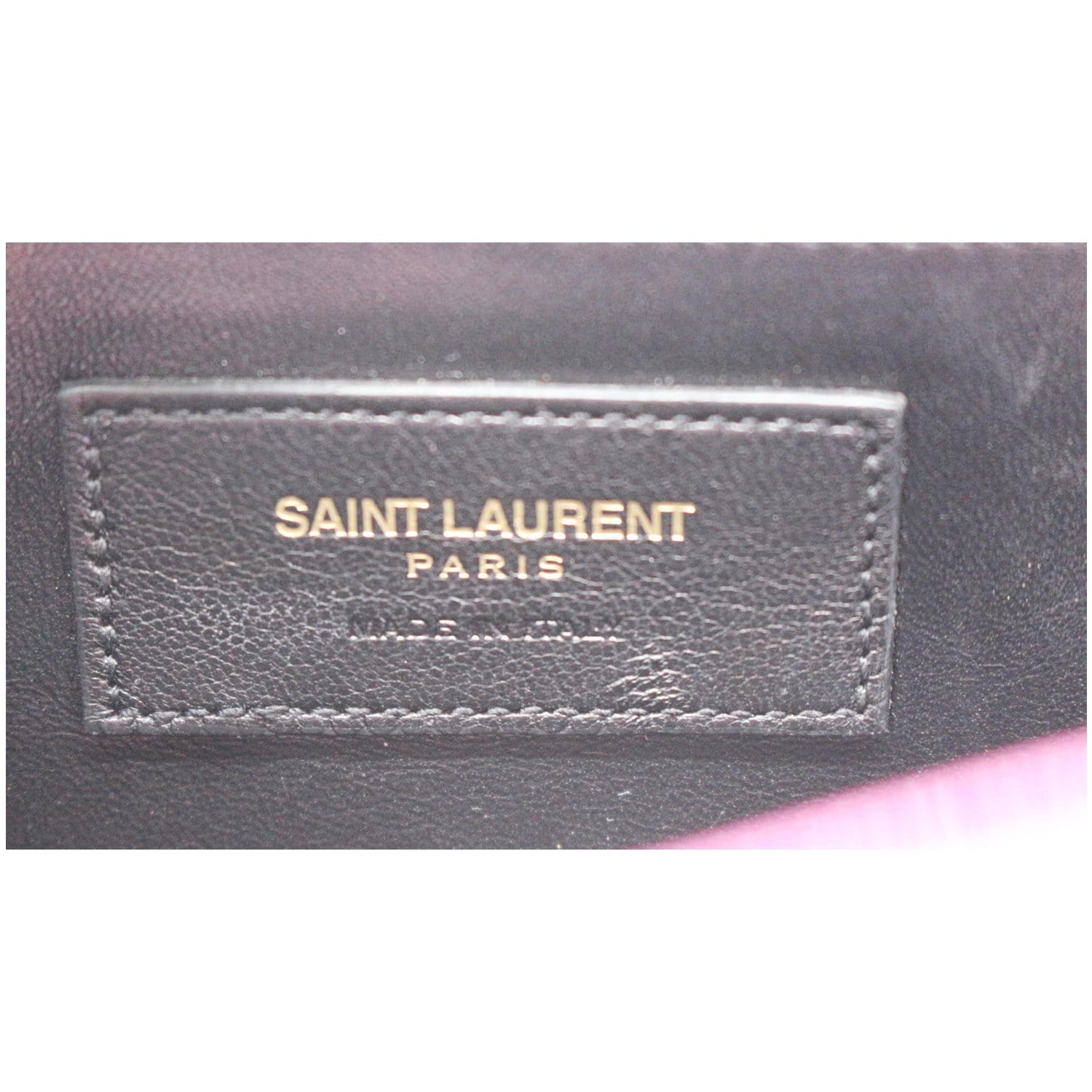 Yves Saint Laurent Belle De Jour Patent Leather Clutch Bag Beige